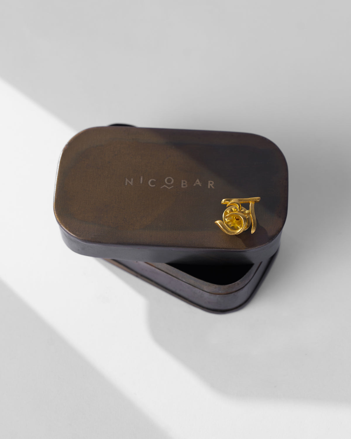 Alphabet- A Pin - Gold
