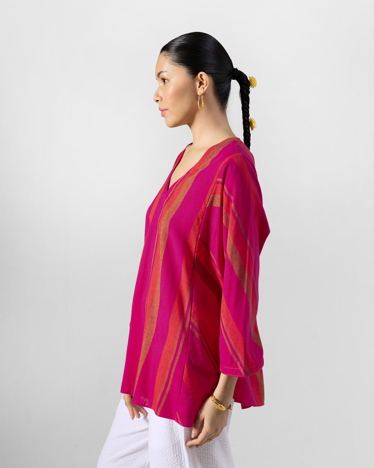 Anila Phiran - Linen Blend Loose Fit