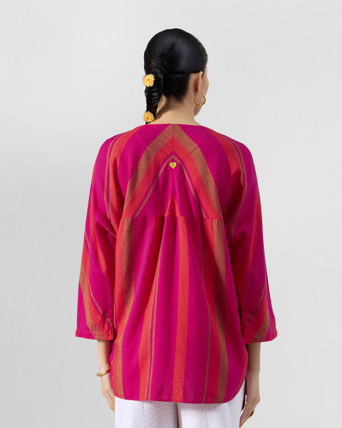 Anila Phiran - Linen Blend Loose Fit