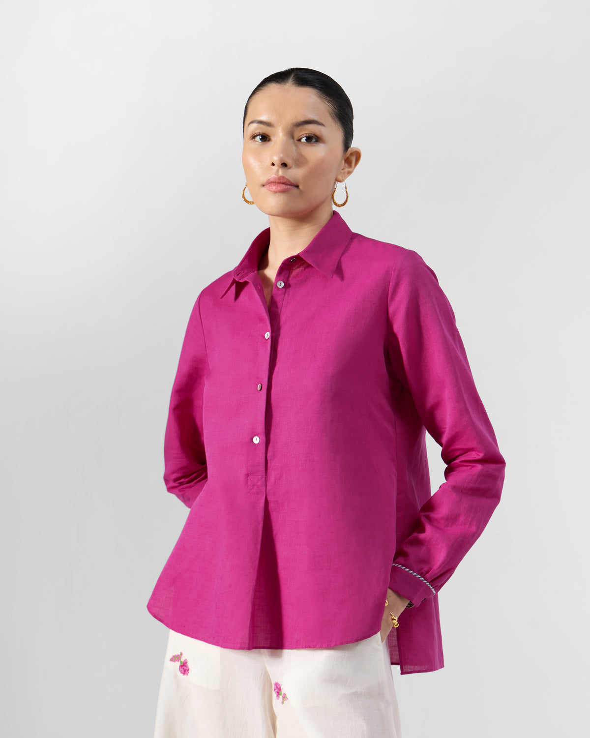 Mati Shirt - Linen Blend Regular Fit