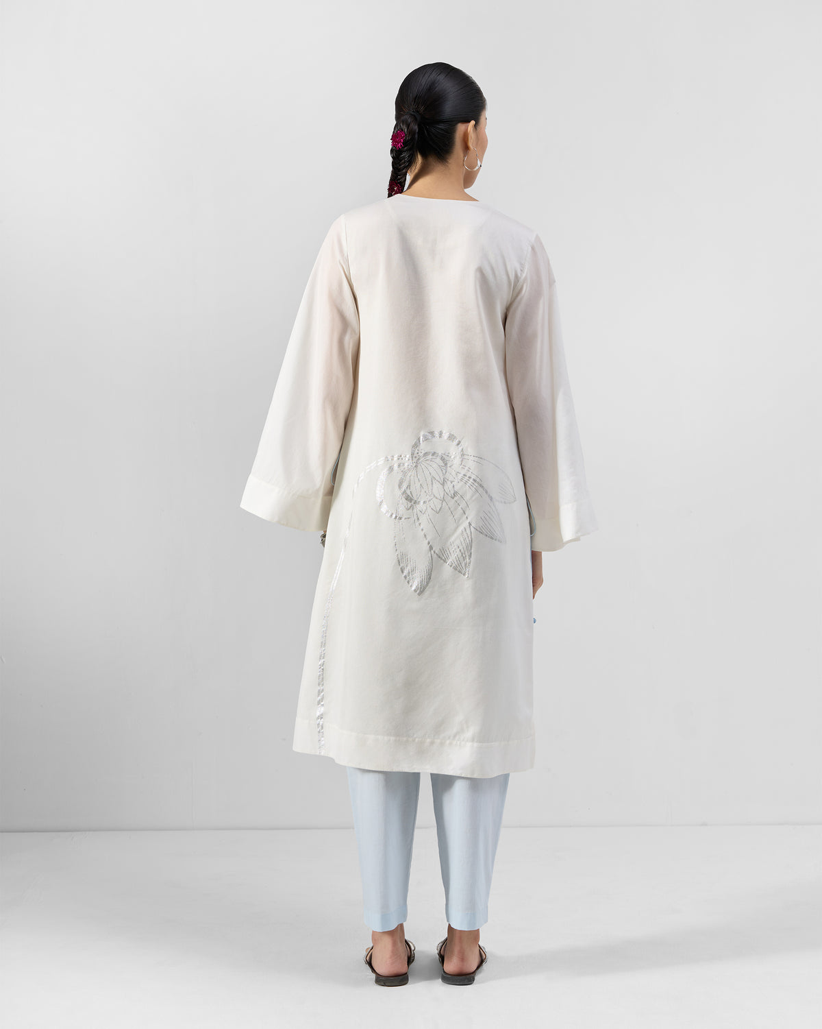 Vaya Kurta - Printed Cotton Silk A-Line Fit