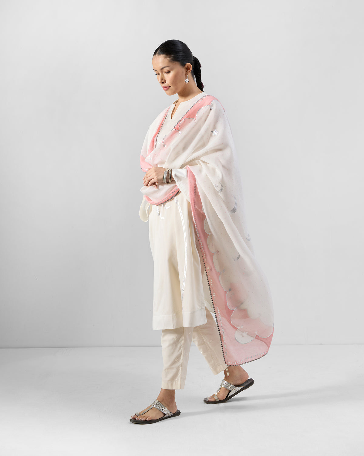 Vaya Kurta - Printed Cotton Silk A-Line Fit