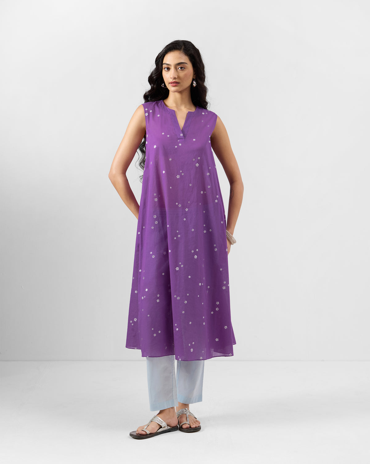 Tuni Kurta - Printed Cotton Blend