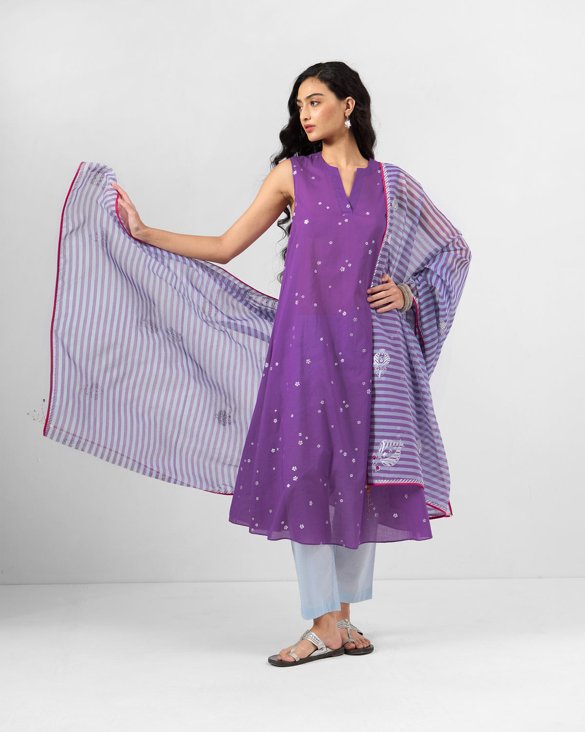 Tuni Kurta - Printed Cotton Blend