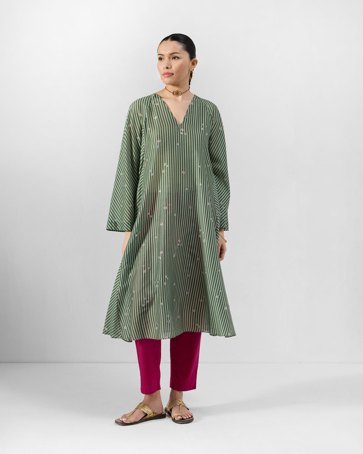 Kutch Kurta - Cotton Silk A-Line Fit