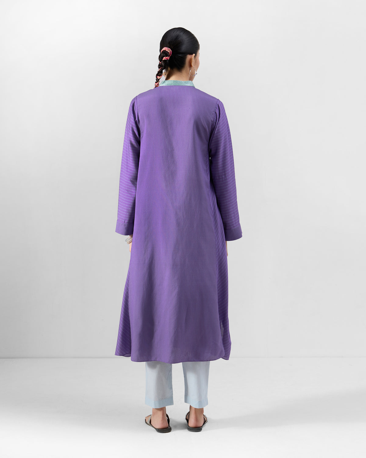 Hatiya Kurta - Silk Blend A-Line Fit