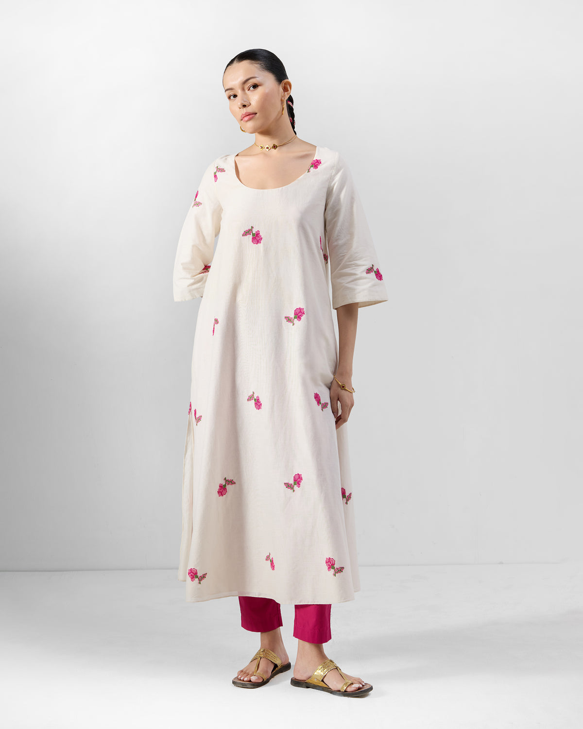 Amrai Kurta - 100% Cotton A-Line Fit