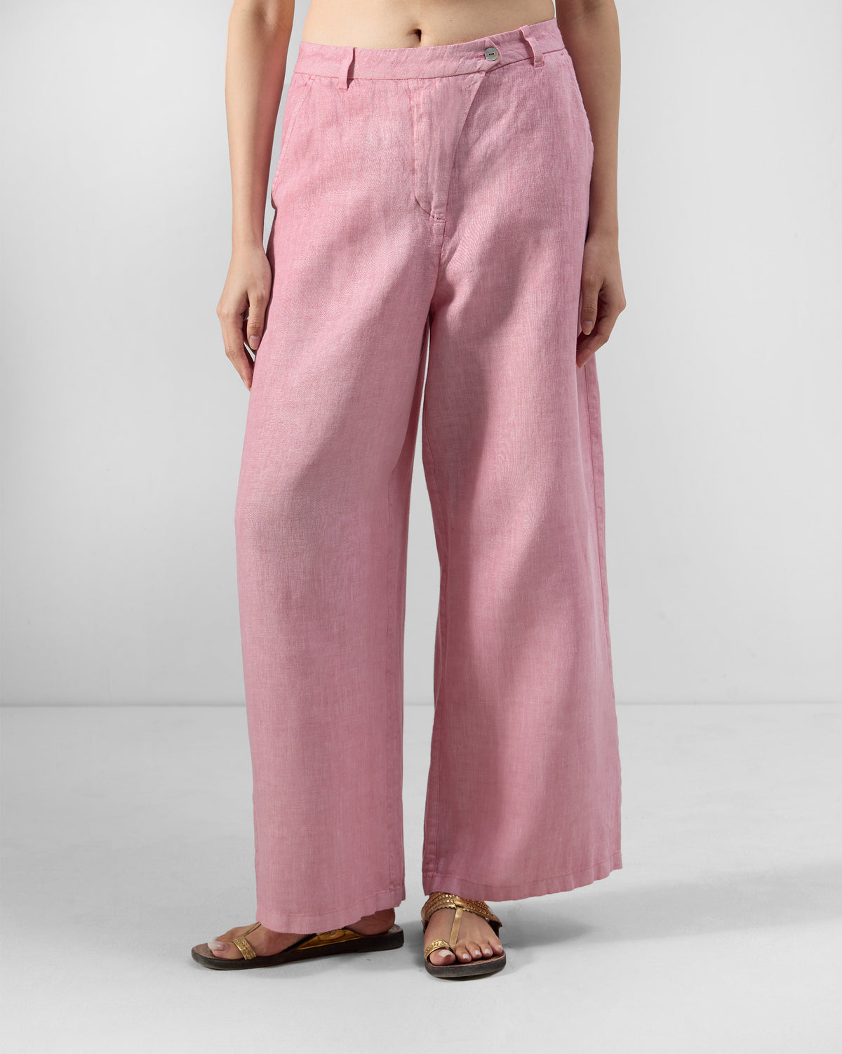 Avent Pants - 100% Linen A-Line Fit