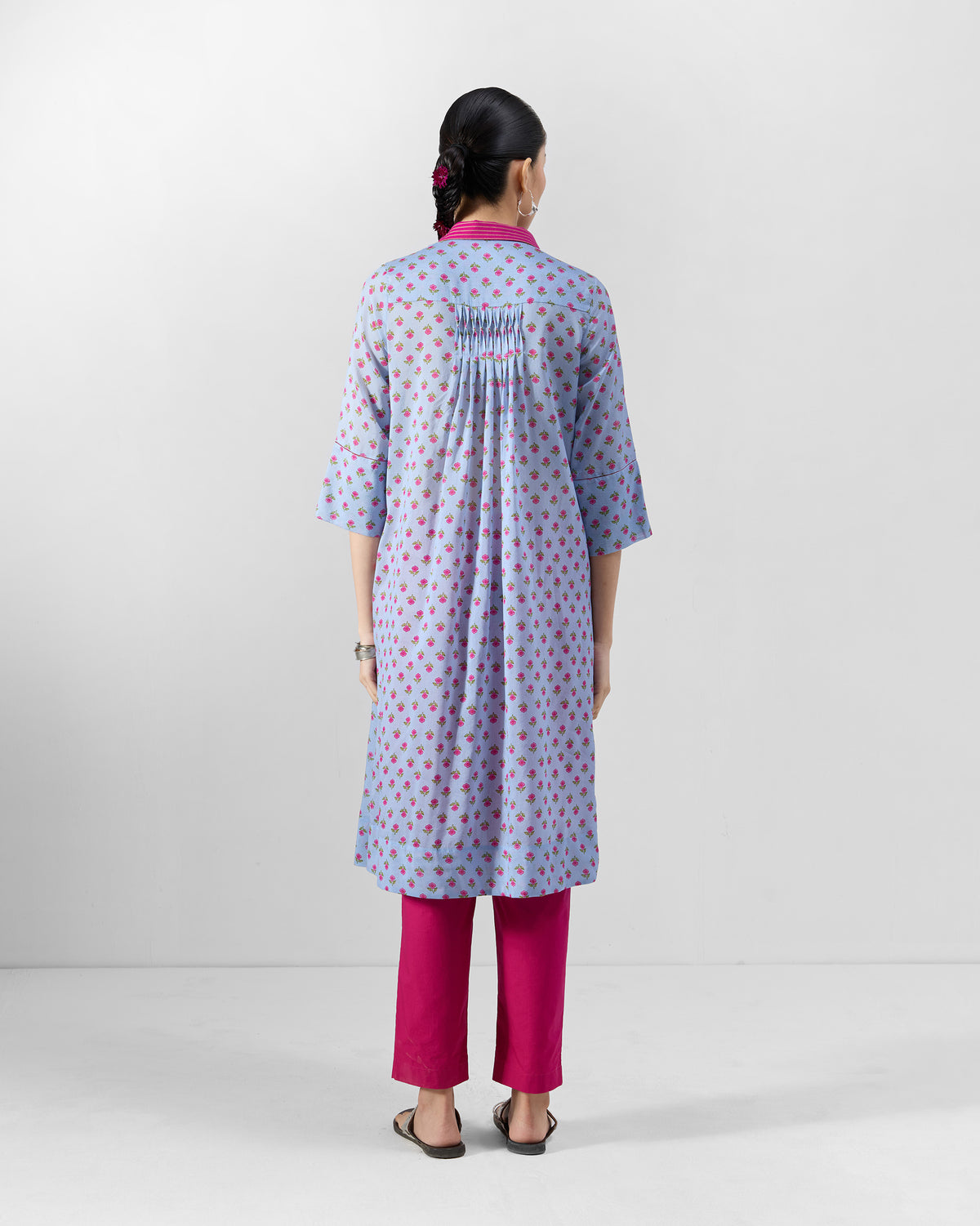 Kovvur Kurta - Cotton Silk A-Line Fit