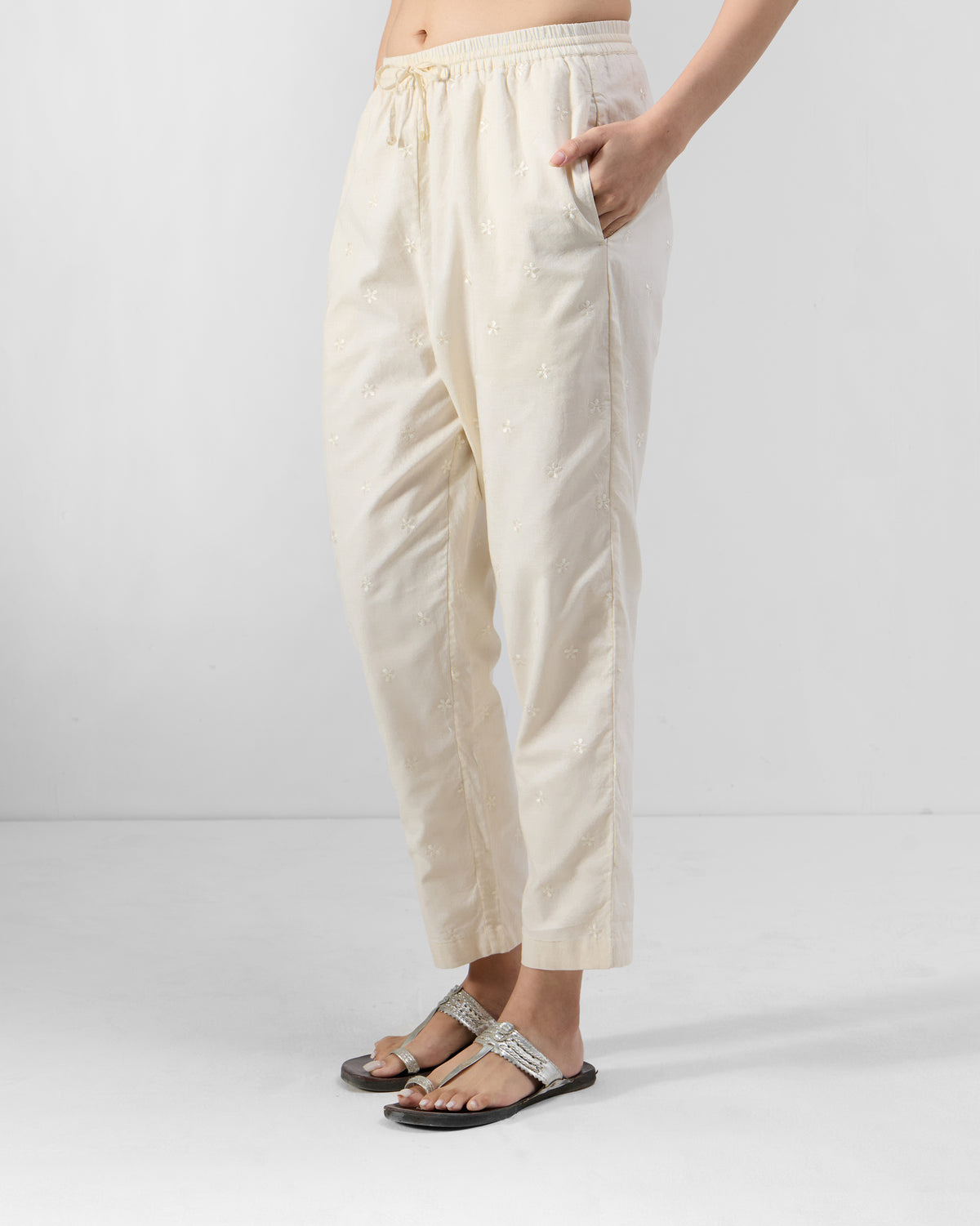 Kintara Pants - Embroidered 100% Cotton