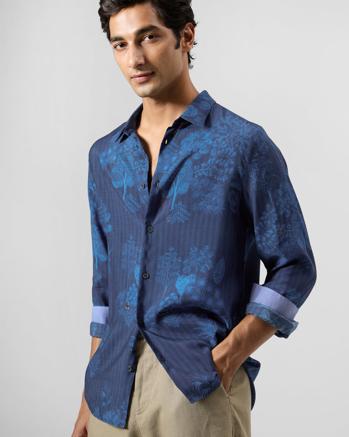 Hakuna Shirt - Printed Bemberg Slim Fit