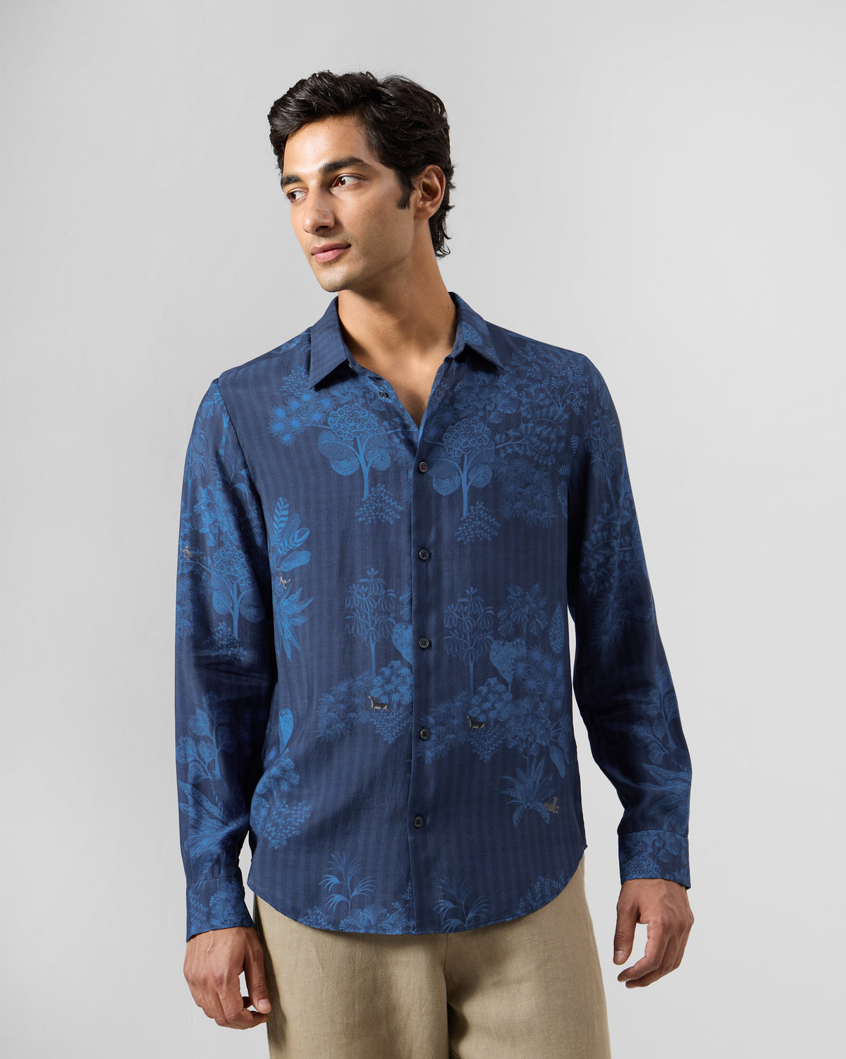 Hakuna Shirt - Printed Bemberg Slim Fit