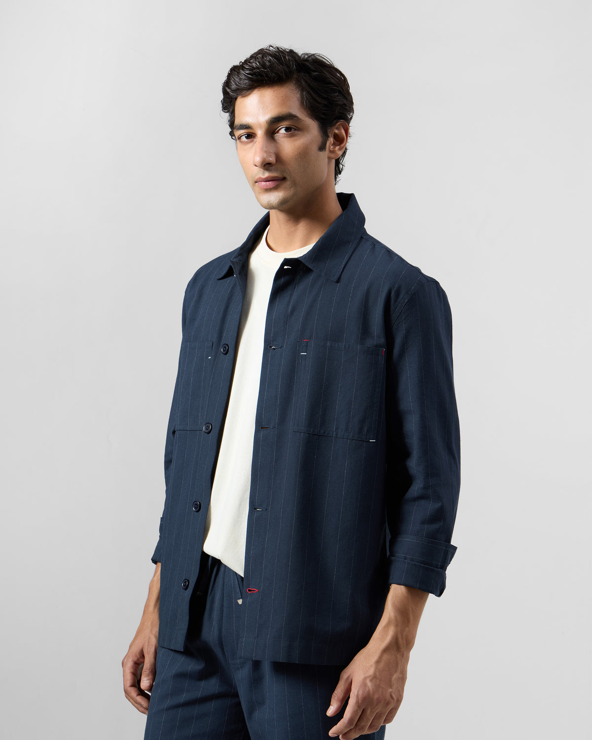 Rayh Shacket - Cotton Blend Relaxed Fit