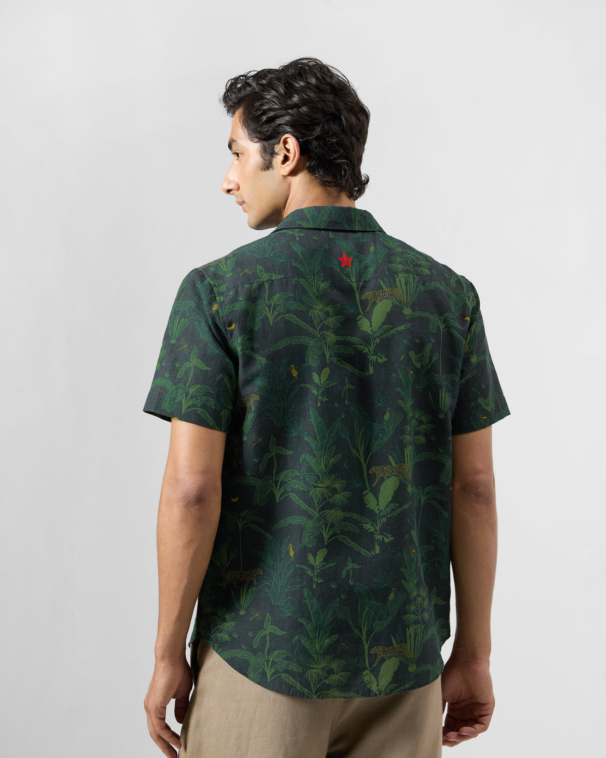 Half Sleeve Shirt - Cotton Linen Classic Fit