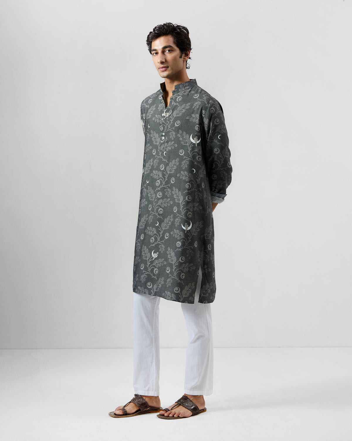 Rey Kurta - Silk Blend Classic Fit