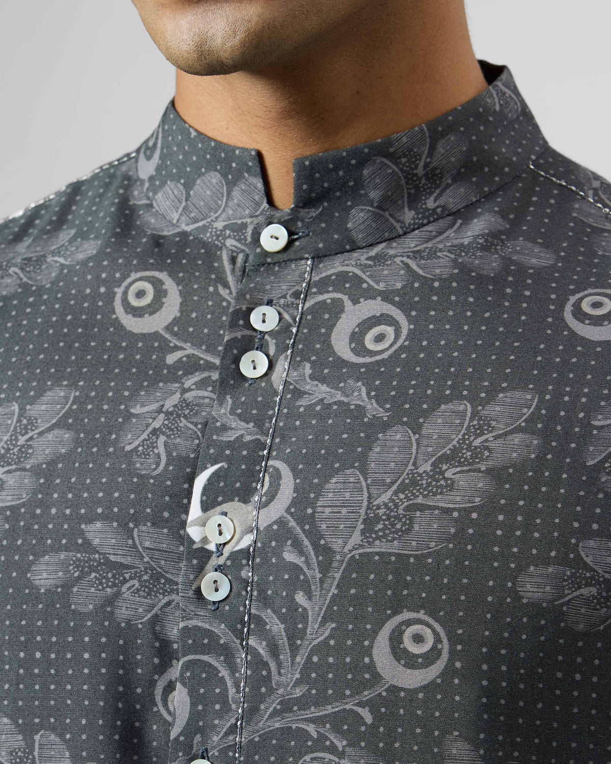 Rey Kurta - Silk Blend Classic Fit
