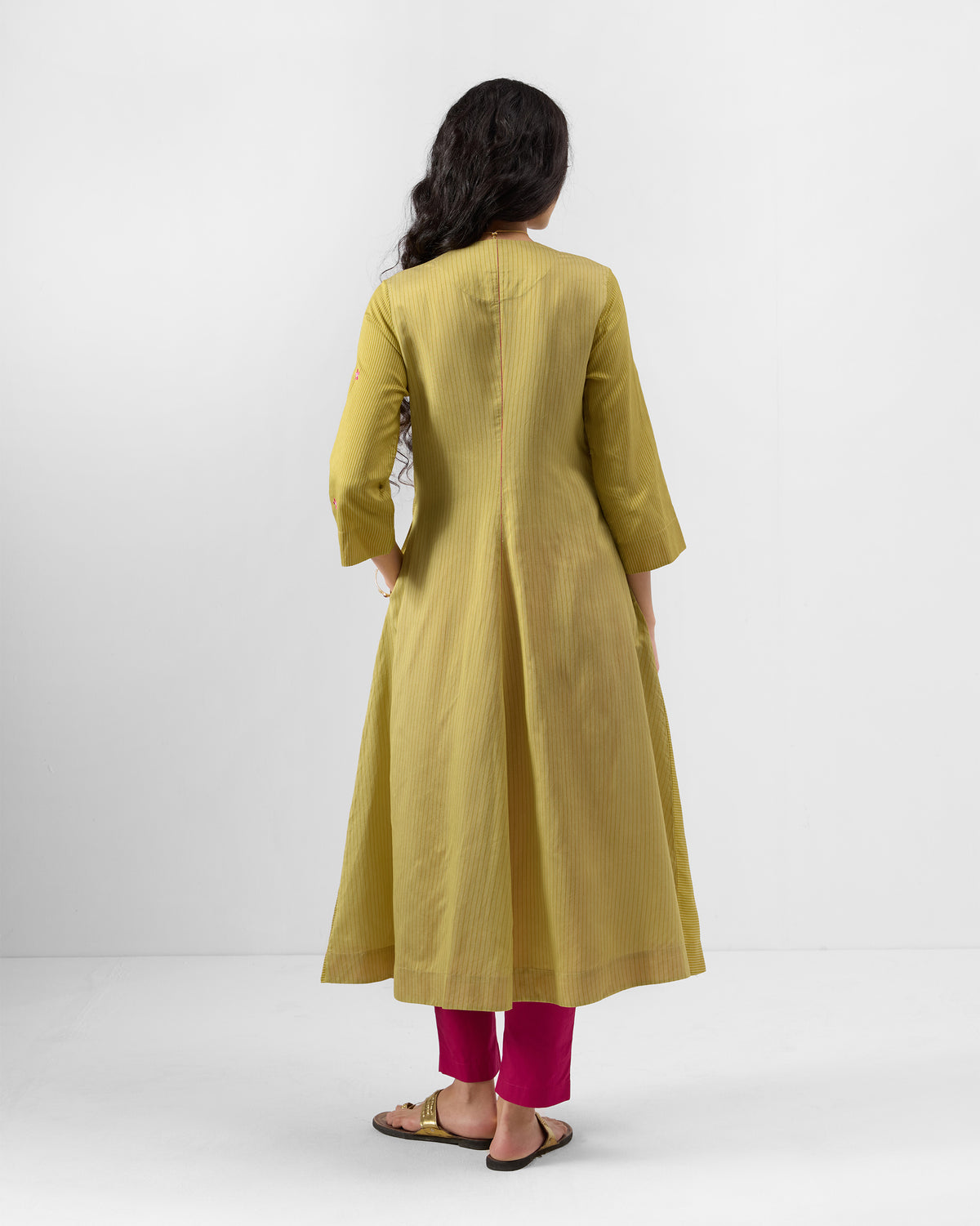 Murud Flared Kurta - Silk Blend A-Line Fit