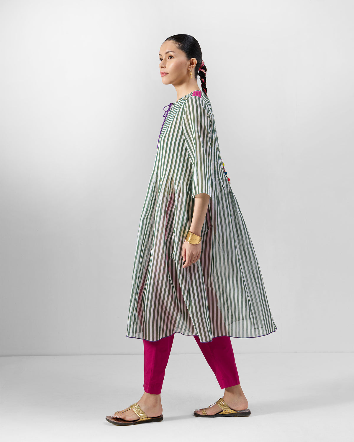 Konark Kurta - Cotton Silk A-Line Fit