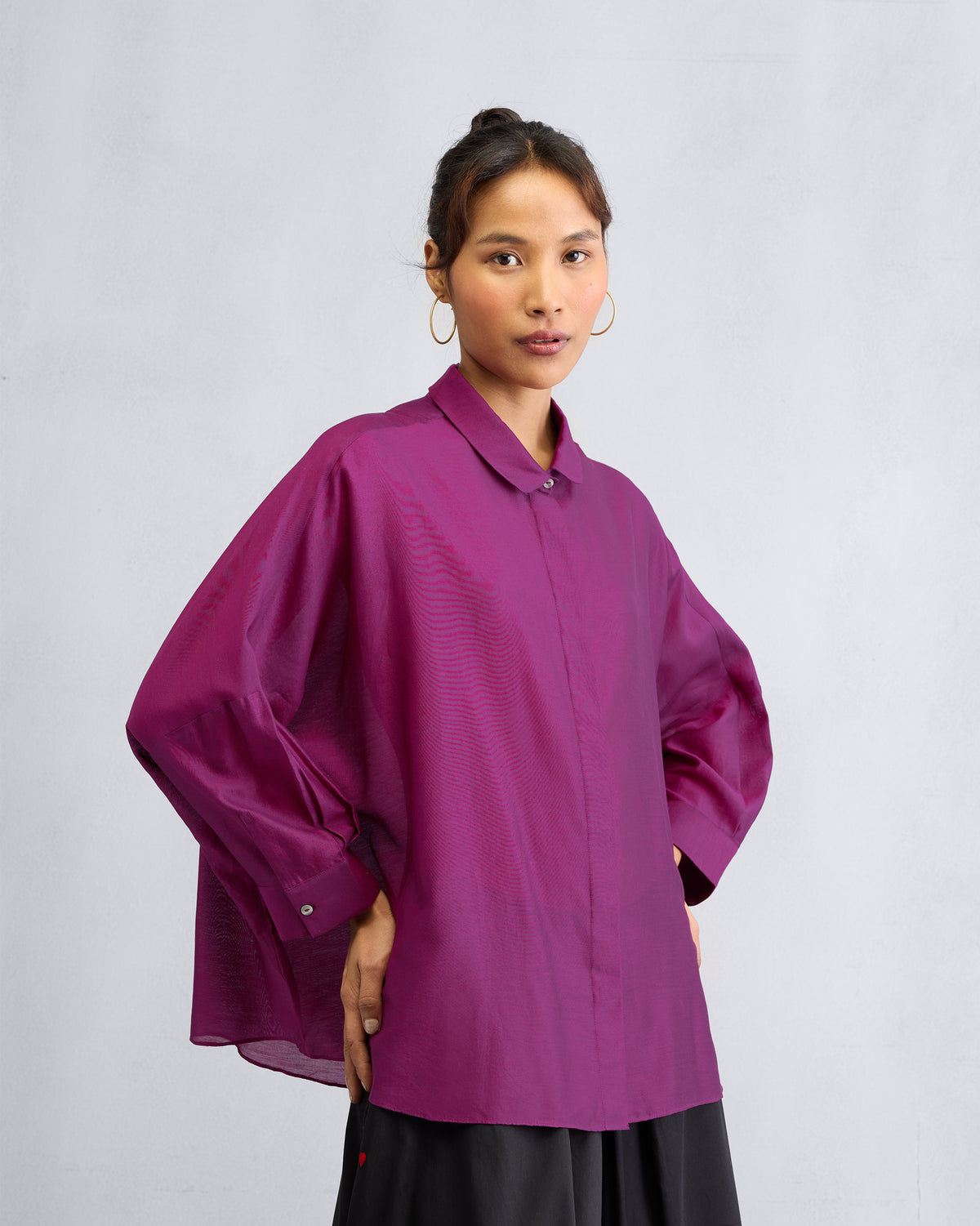 Boxy Shirt - Mulberry