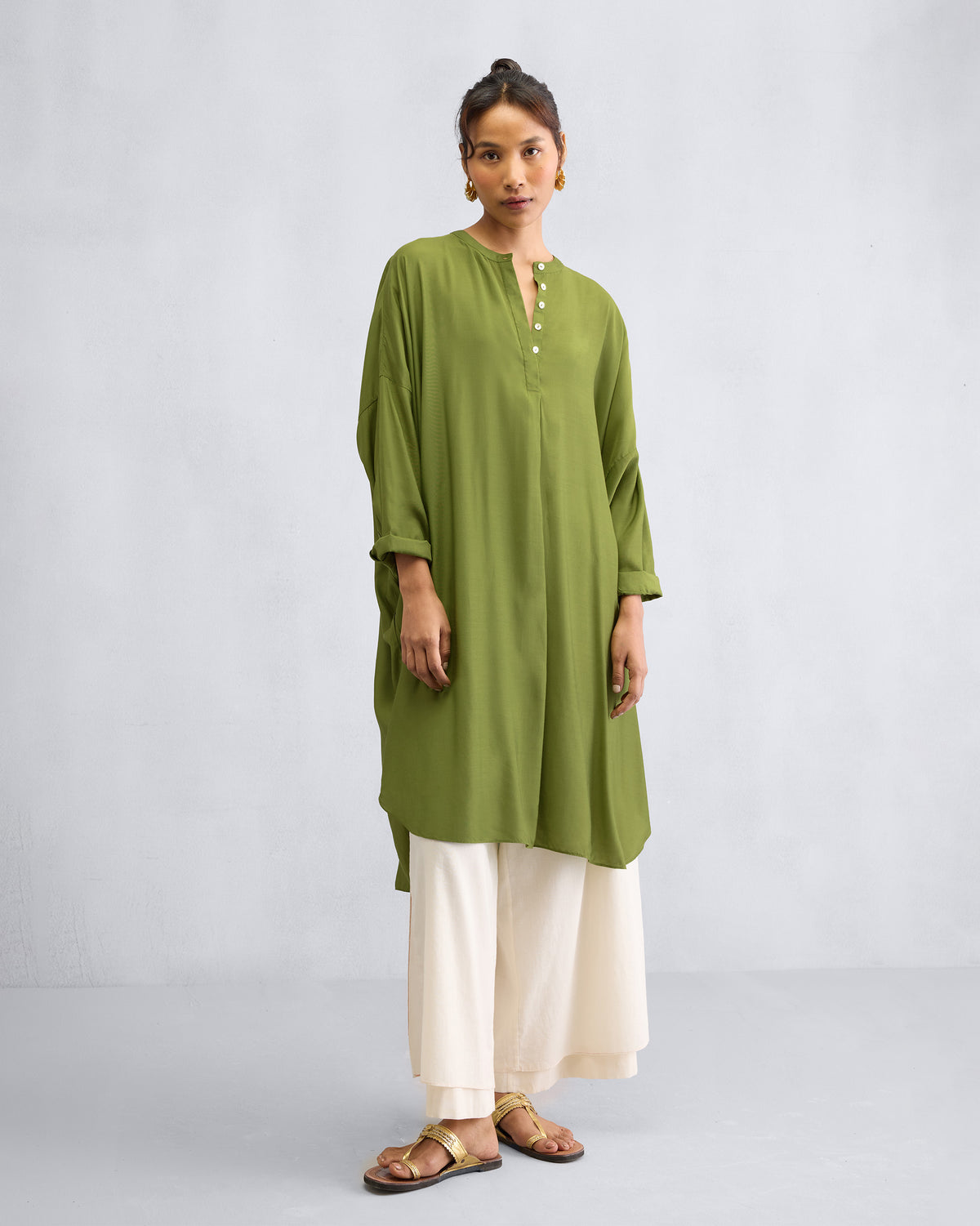 Lazy Sunday Tunic - Olive