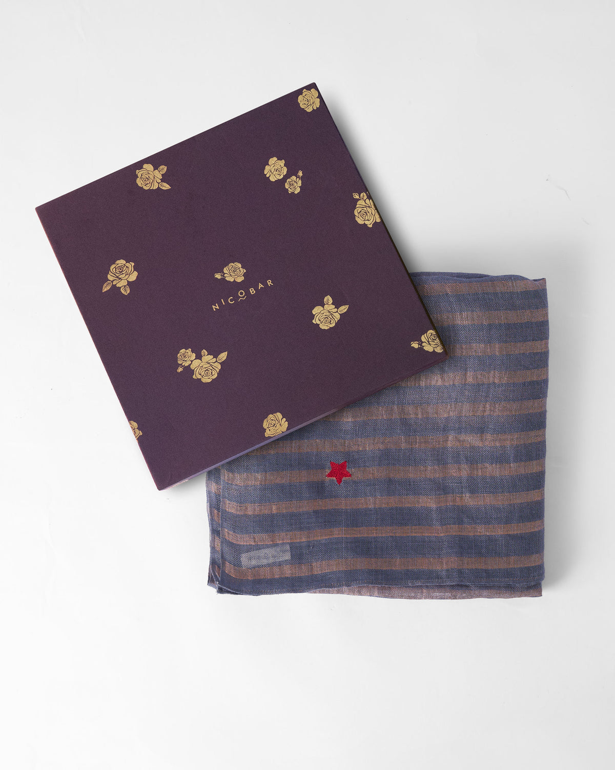 Firefly Scarf - Grey & Gold