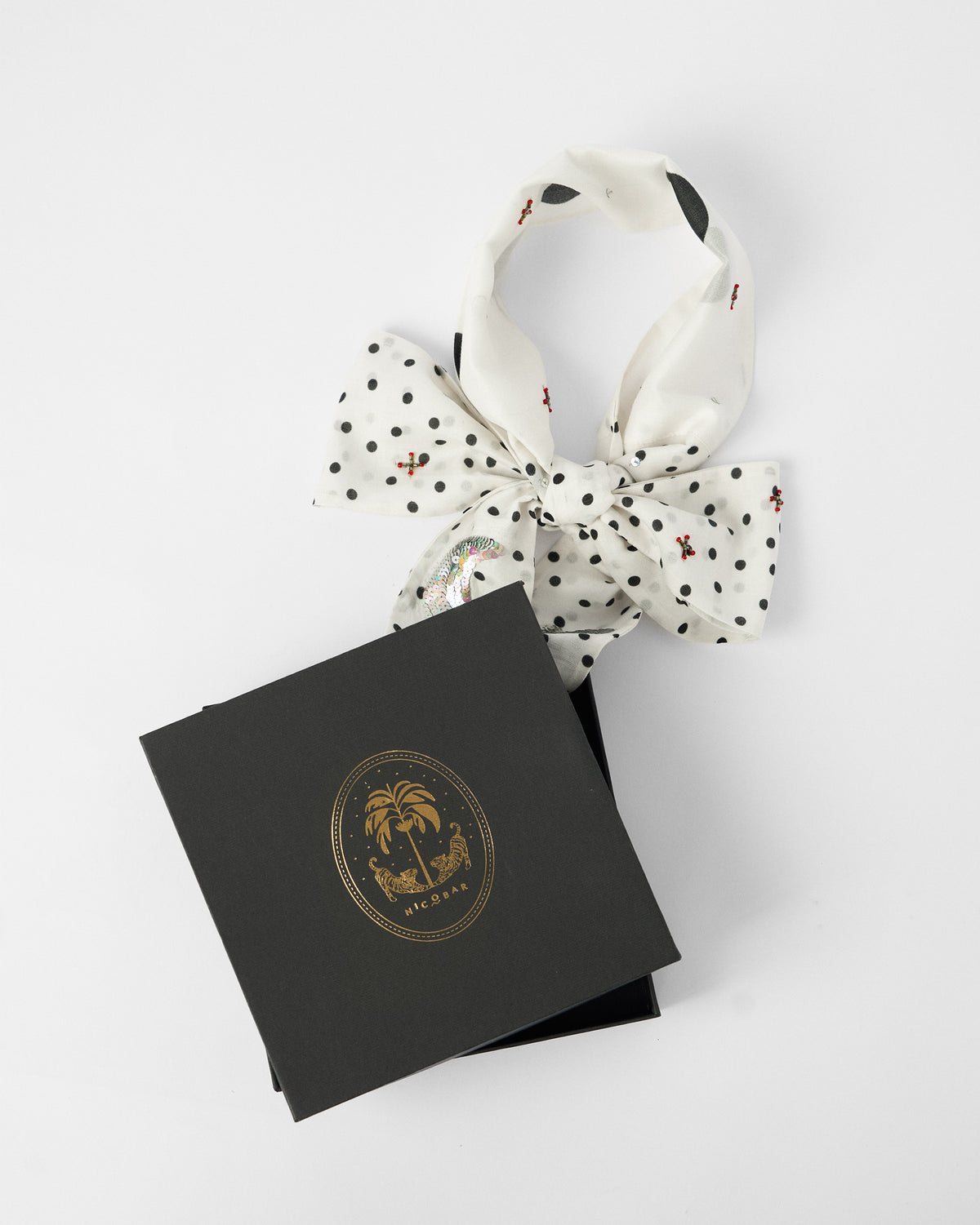 Polka Play Scarf - Ivory