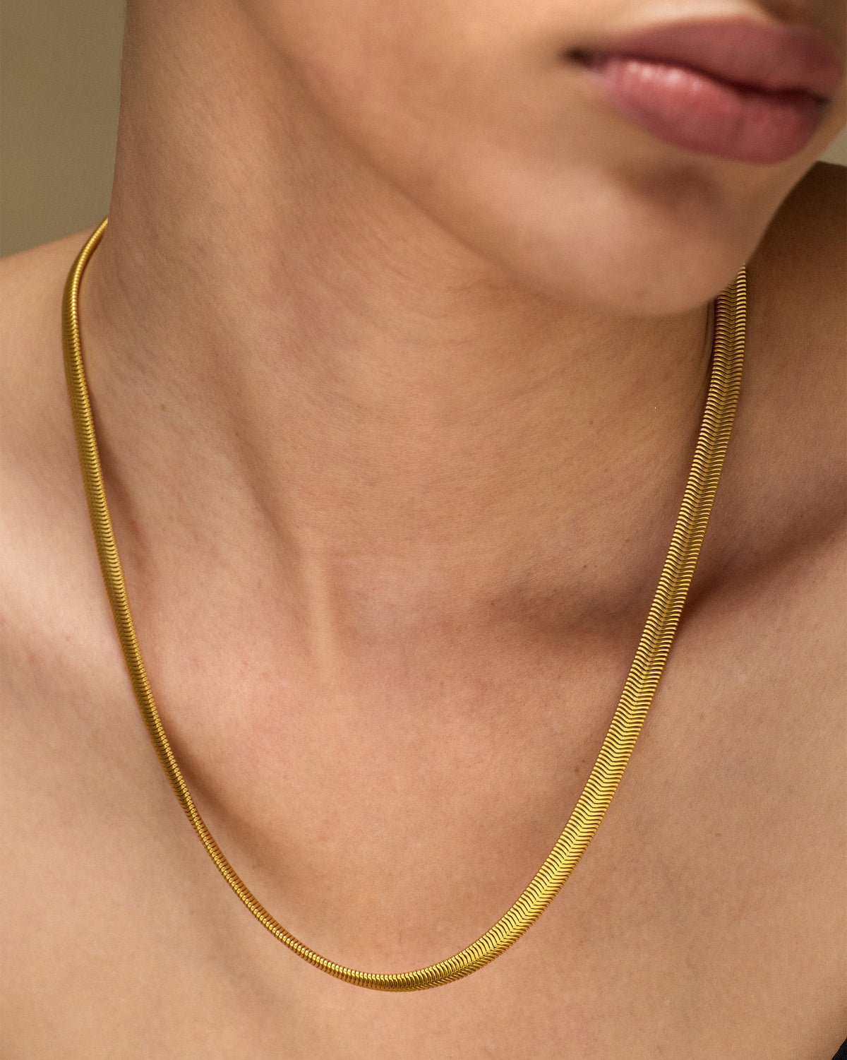 Herringbone Chain - Gold