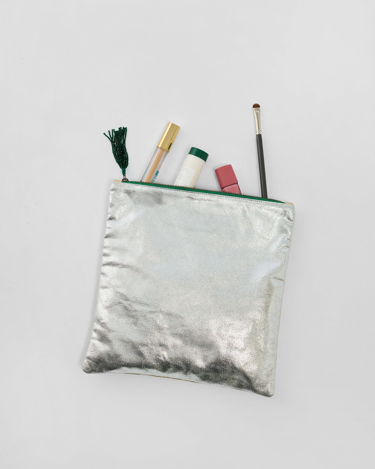 Fold Over Clutch - Gold & Silver