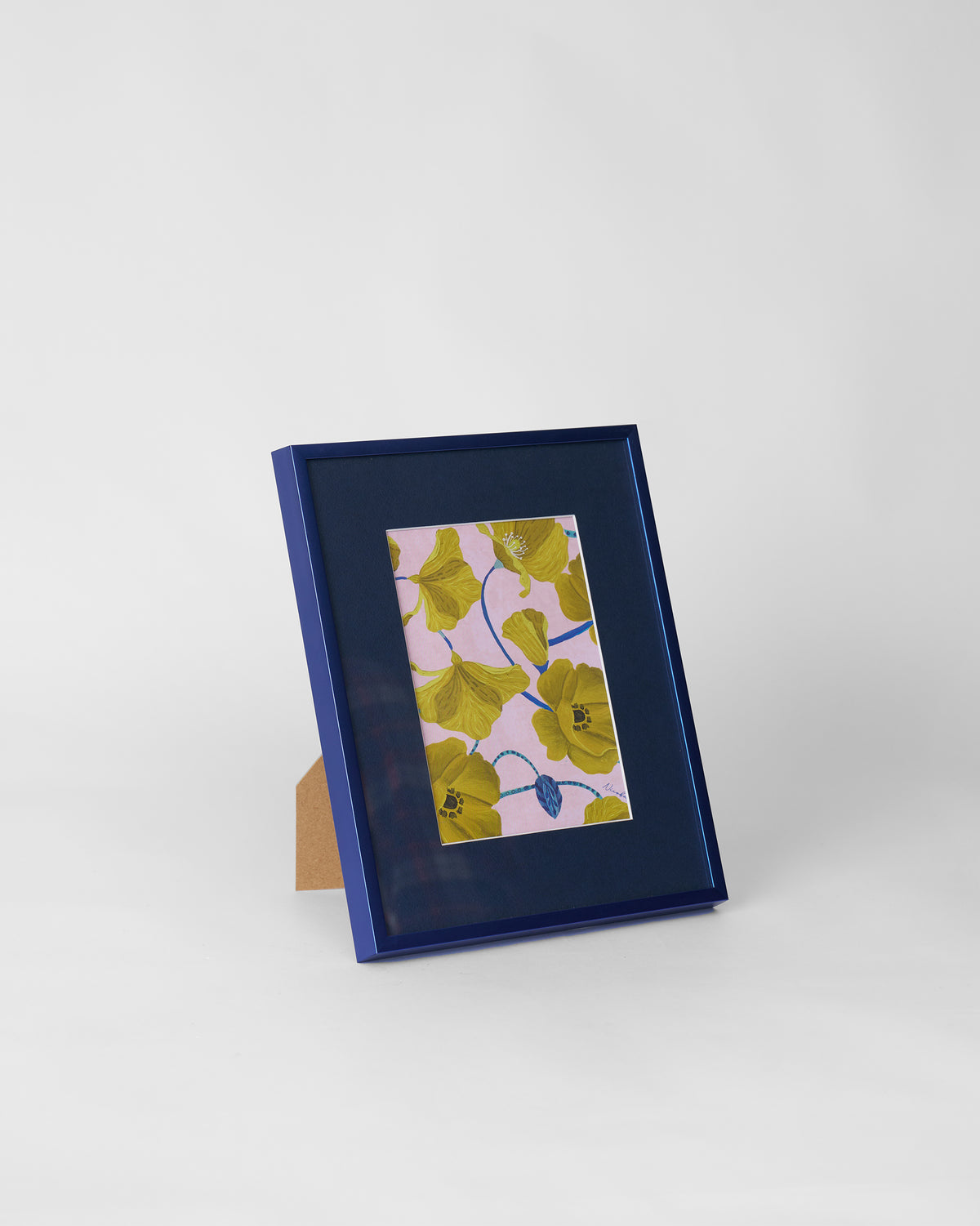 Poppy Wall Art - Blue