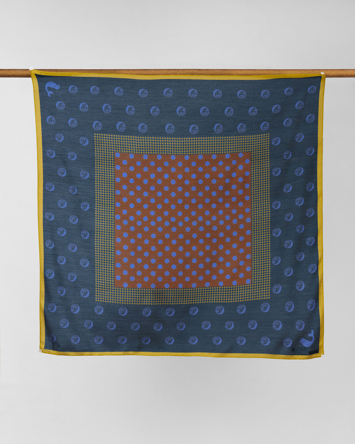 Rhythm Scarf - Navy & Brown