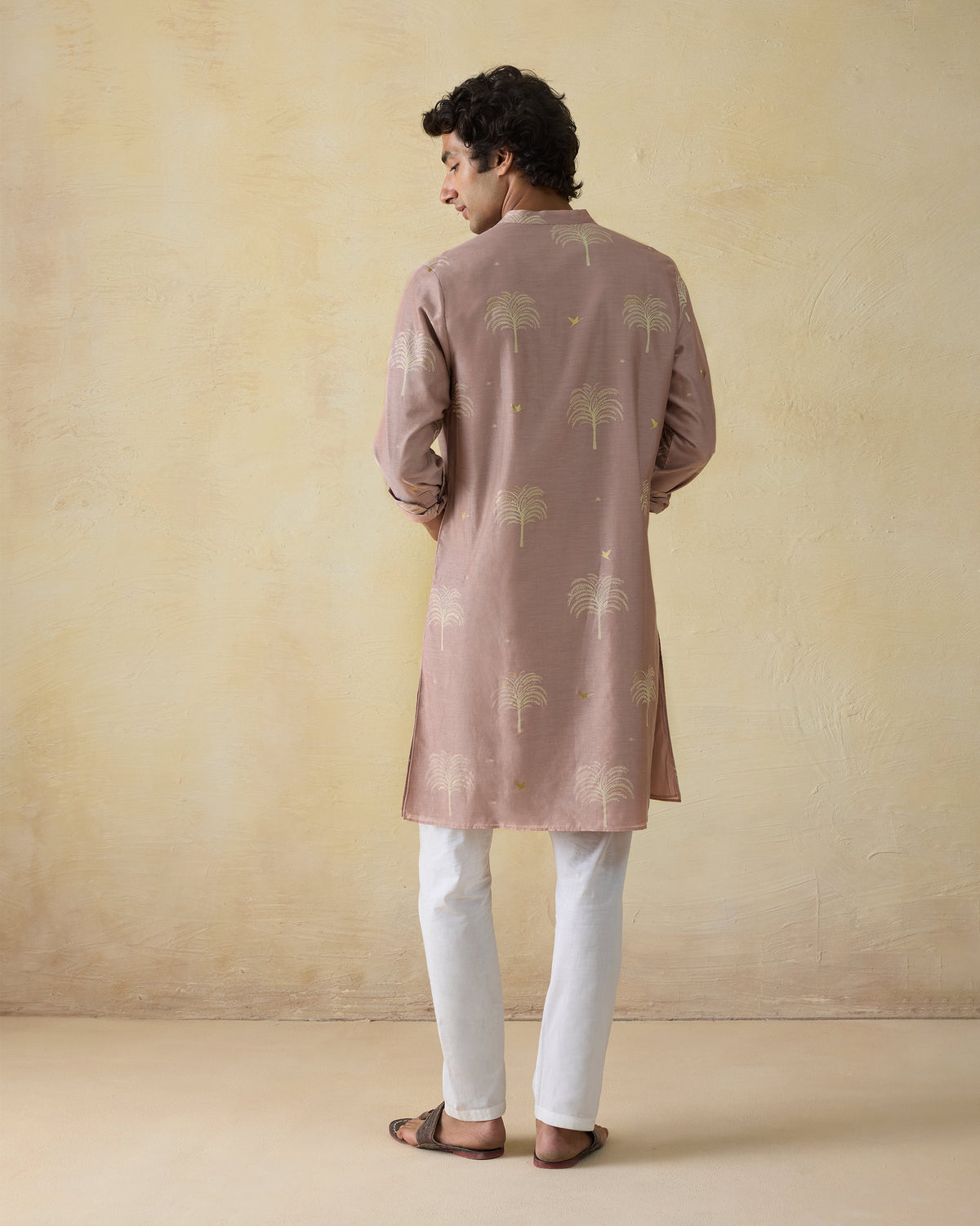 Bageecha Kurta - Printed Cotton Silk Classic Fit
