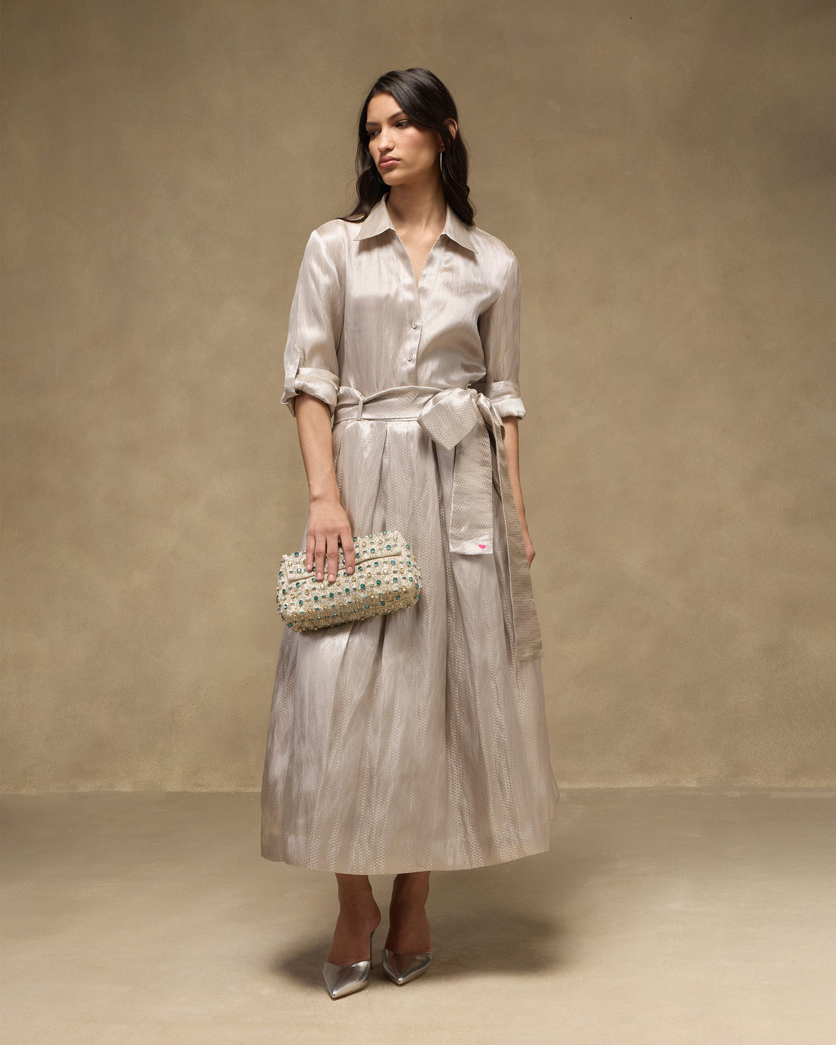 Starlight Shirt - Jacquard Tissue Organza