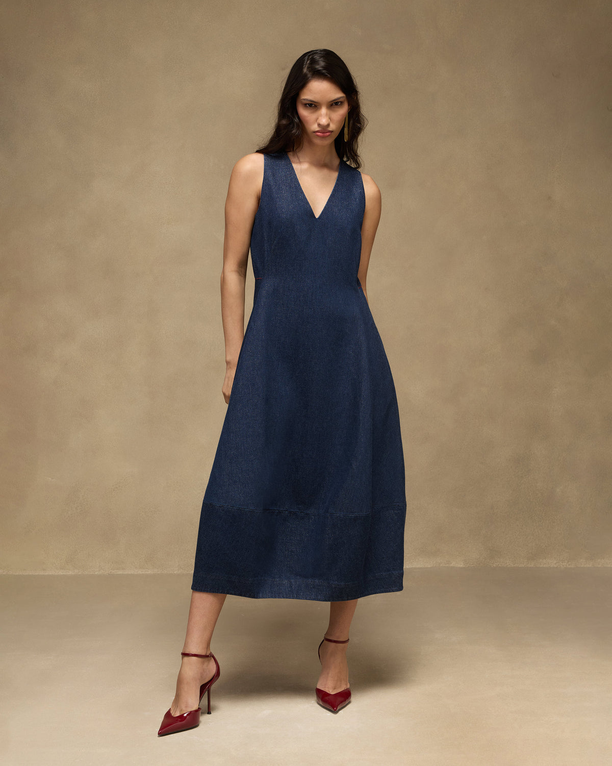 Sway Dress - Denim Fitted