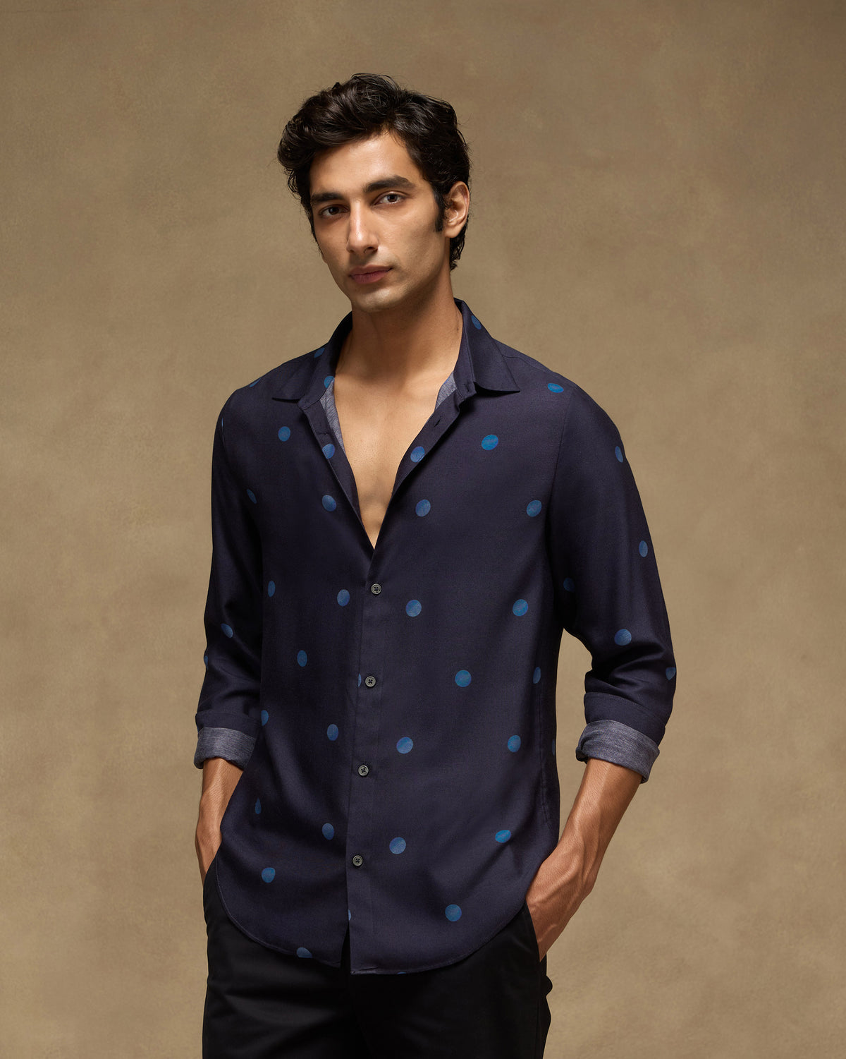 Daze Shirt - Printed Viscose Silk Slim Fit