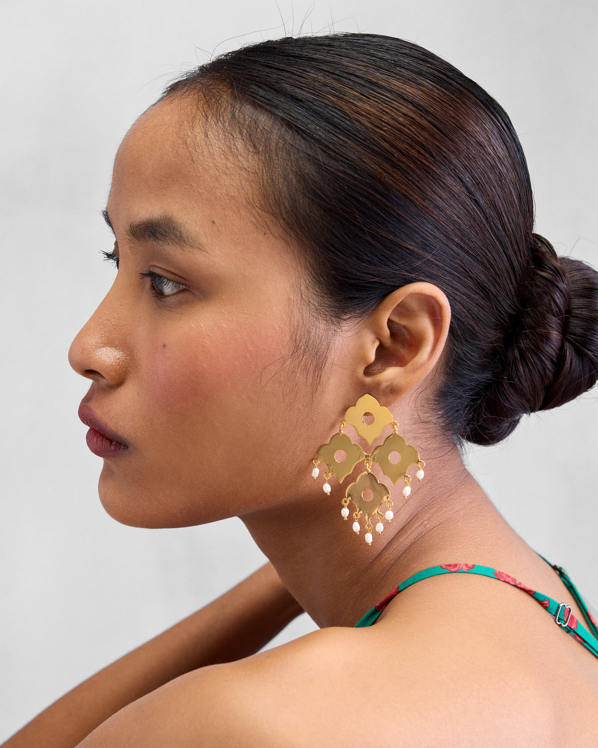 Phool Jaal Earring - Gold