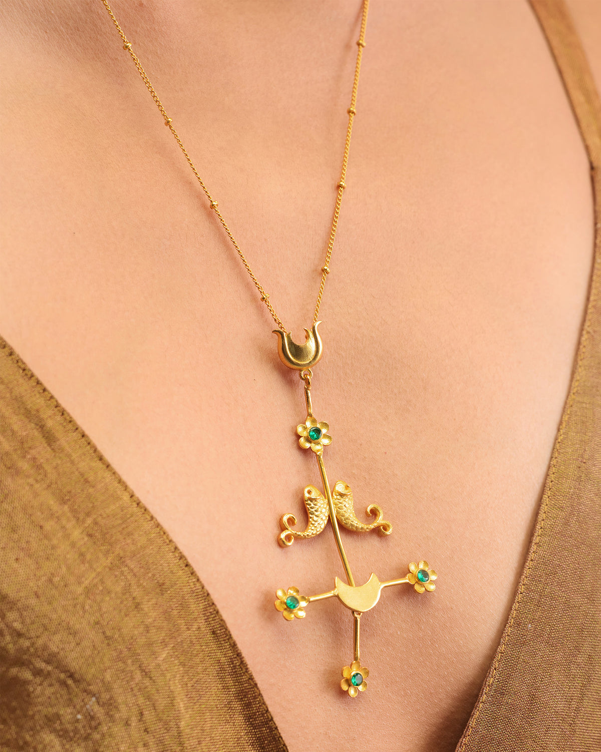 Gul Baag Necklace - Gold