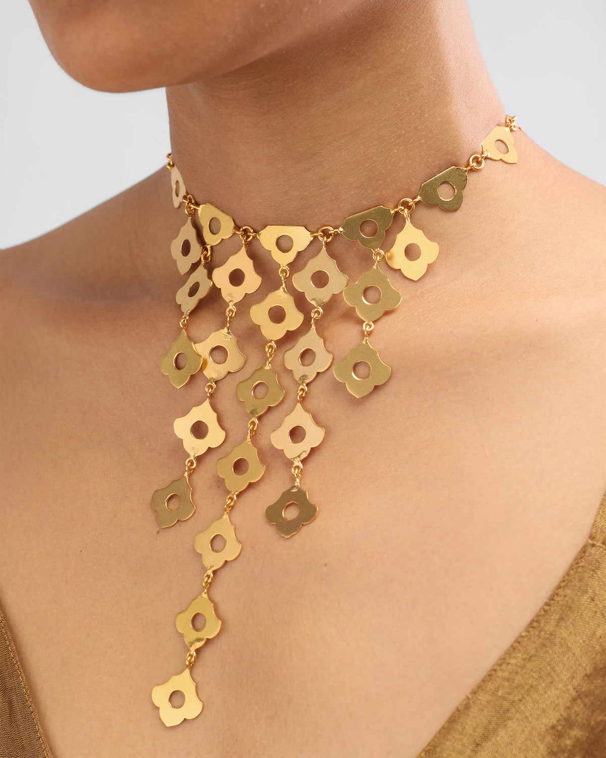Phool Jaal Necklace - Gold