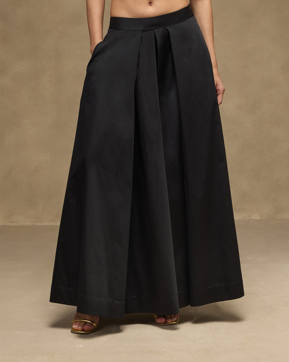 Sway Pants - Satin Blend Flared