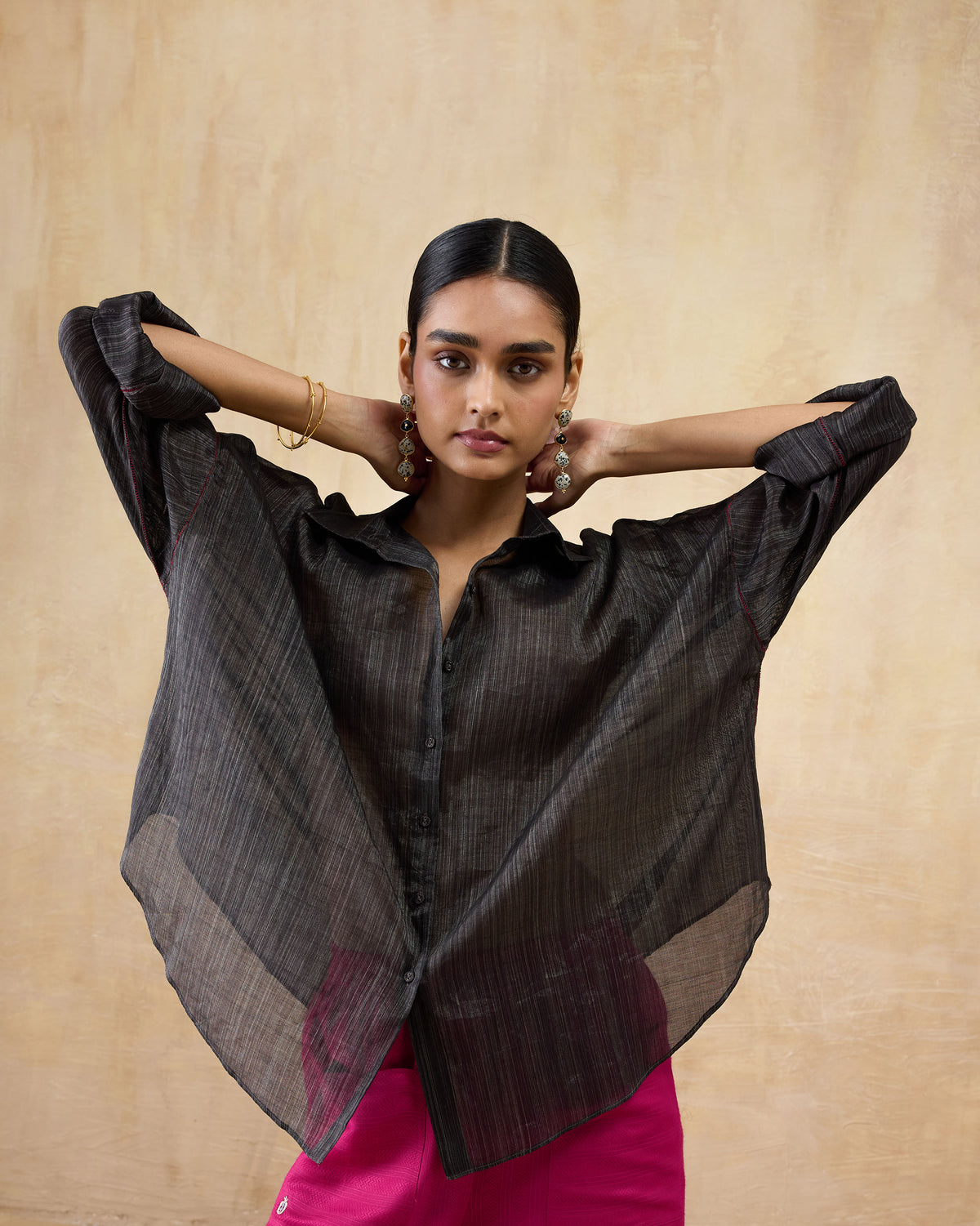 Firefly Shirt - Metallic Tissue Loose Fit