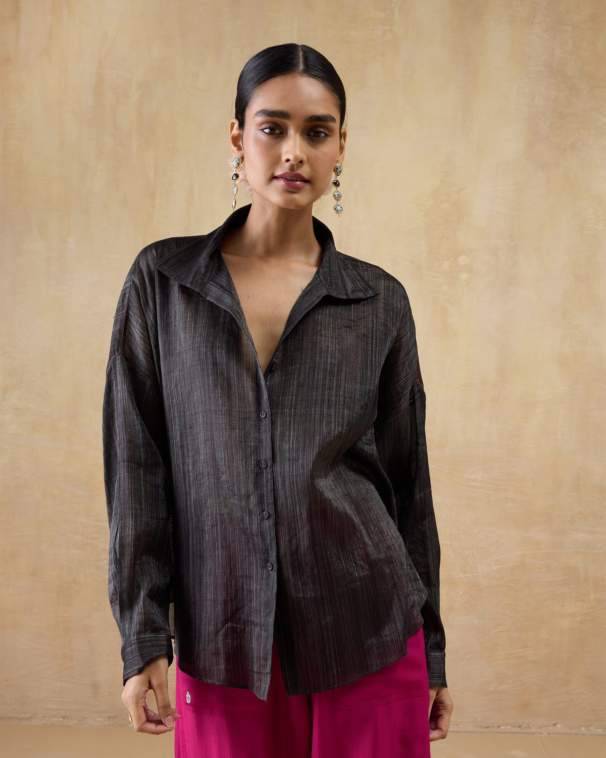Firefly Shirt - Metallic Tissue Loose Fit
