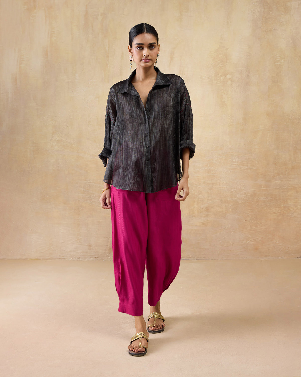 Firefly Shirt - Metallic Tissue Loose Fit