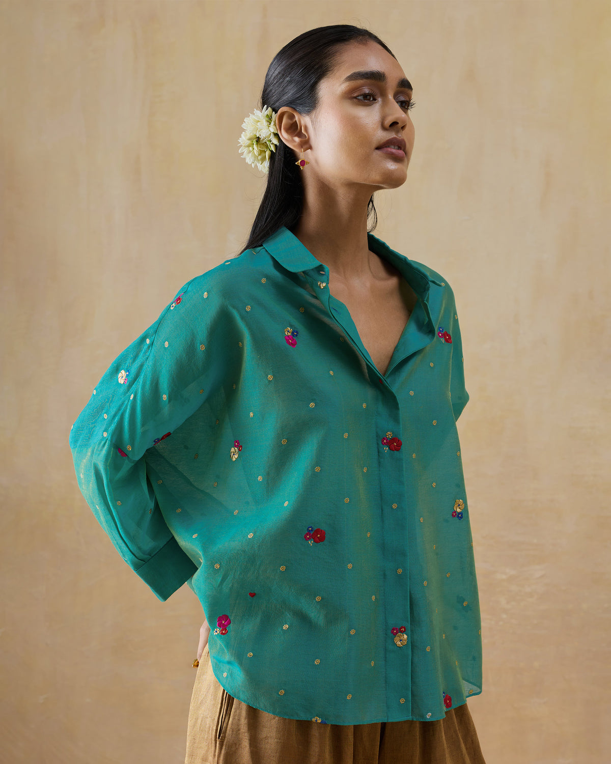 Boxy Shirt - Cotton Silk Loose Fit