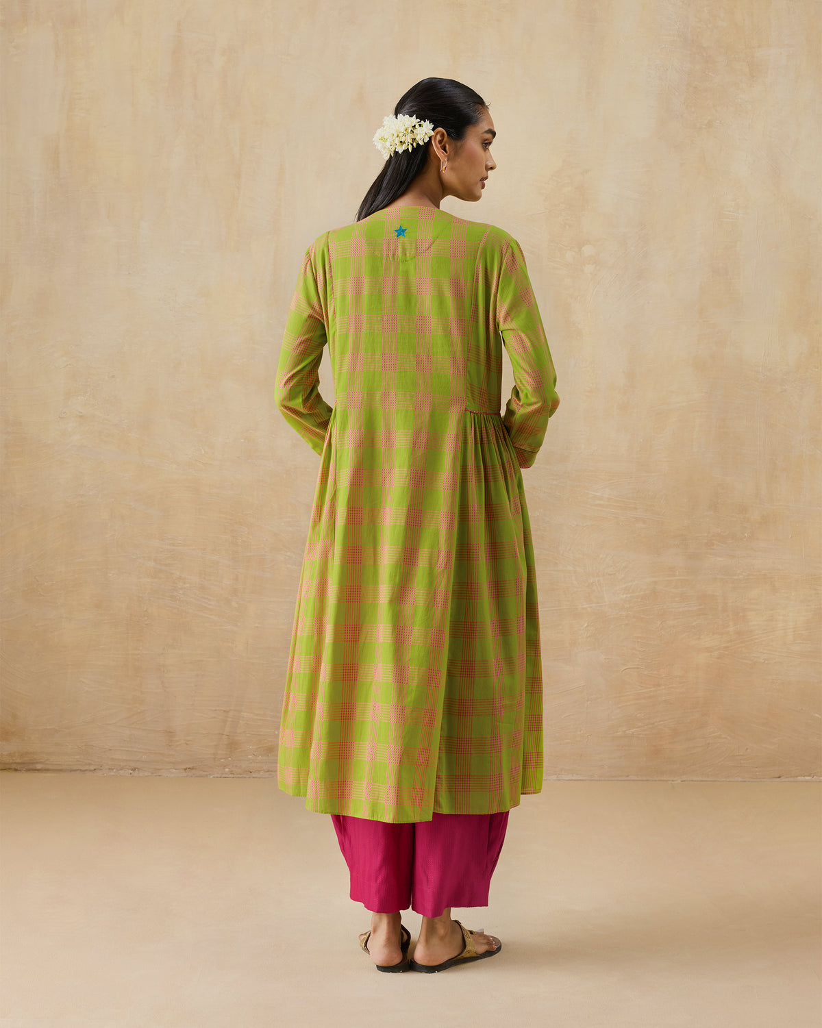 Pintuck Kurta - 100% Cotton Regular Fit