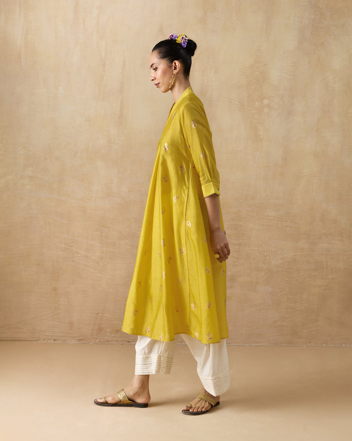 Viva Kurta - Silk Blend A-Line Fit