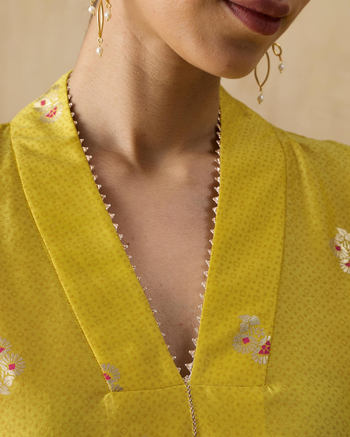 Viva Kurta - Silk Blend A-Line Fit