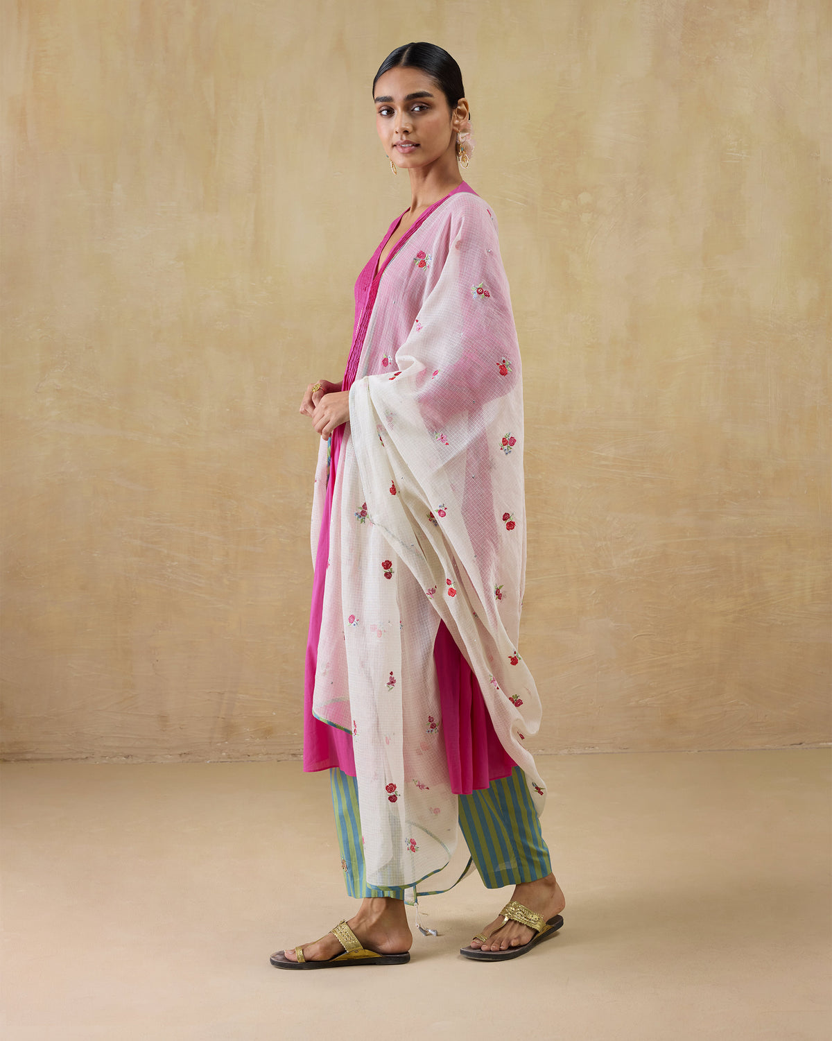 Swish Dupatta - Embroidered Silk Blend