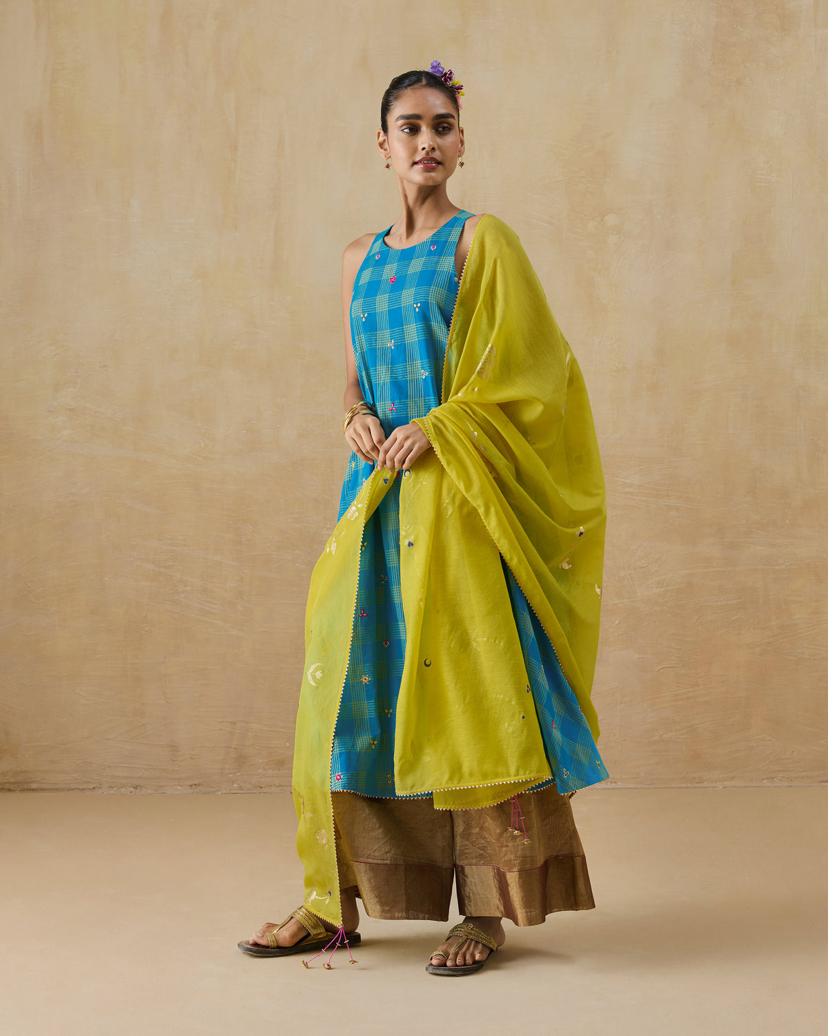 Gale Dupatta - Printed Cotton Silk