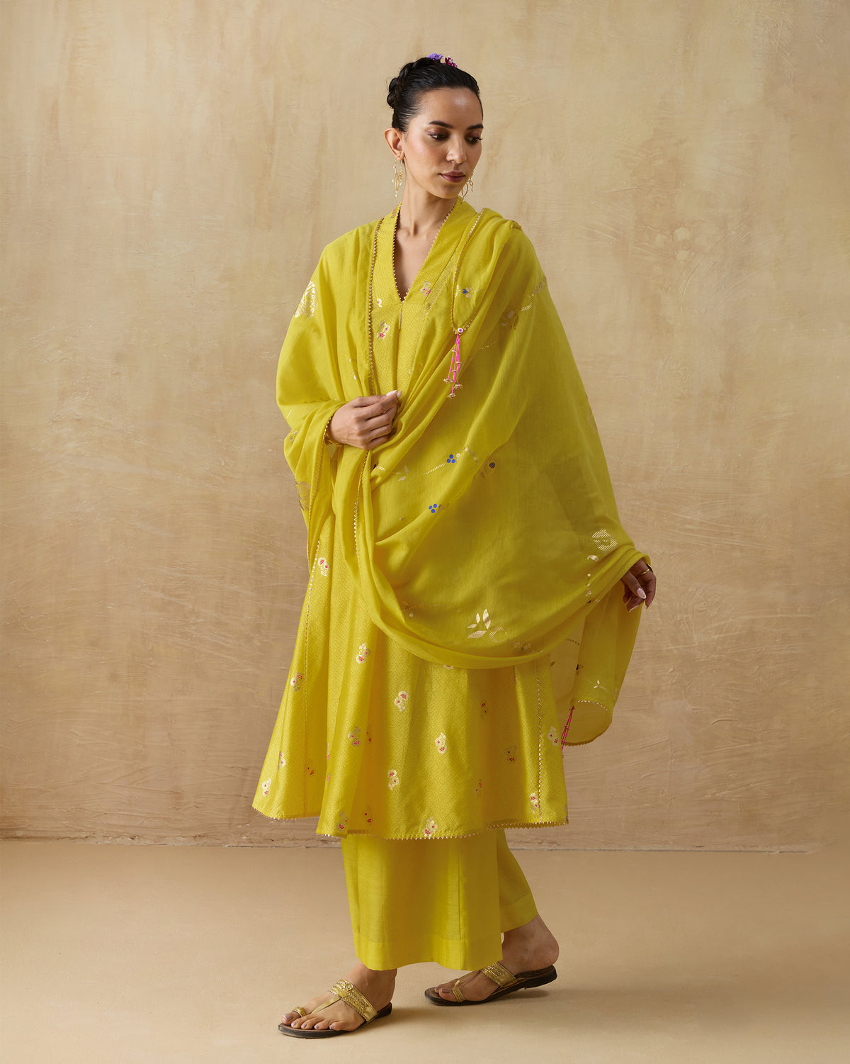 Gale Dupatta - Printed Cotton Silk