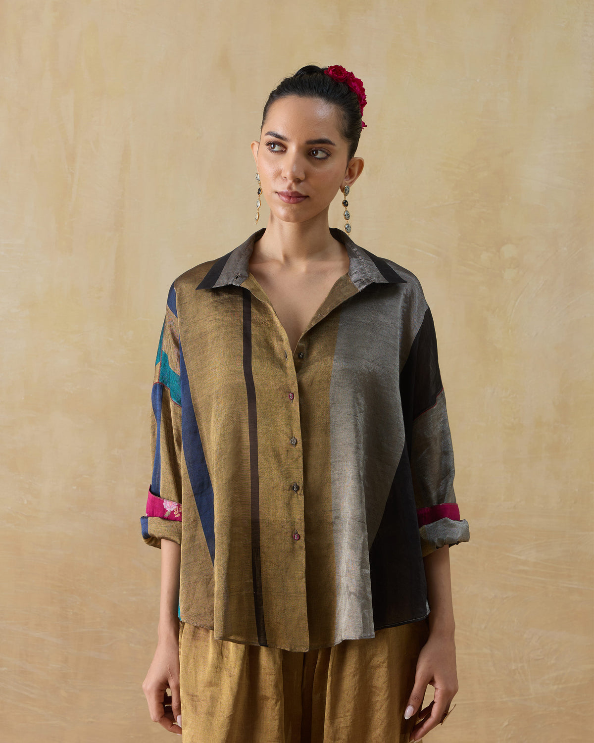 Firefly Shirt - Metallic Tissue Loose Fit