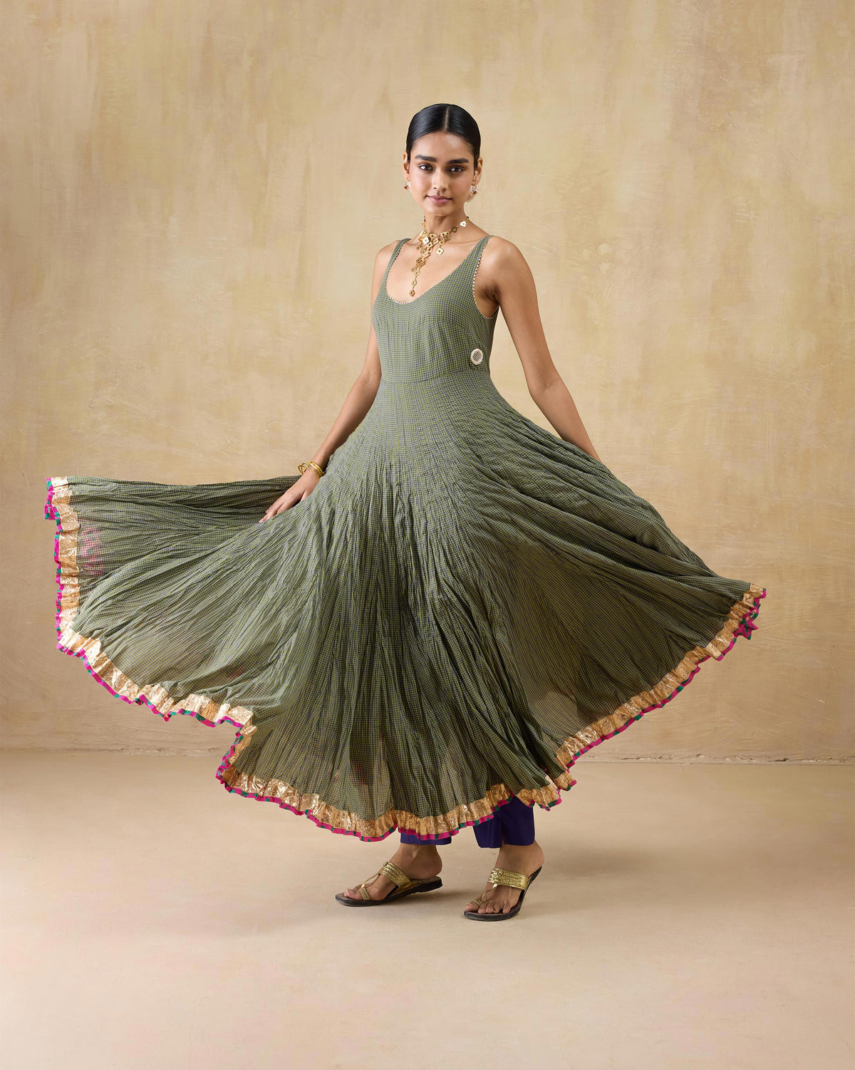 Kochi Kurta - 100% Cotton Flared Fit